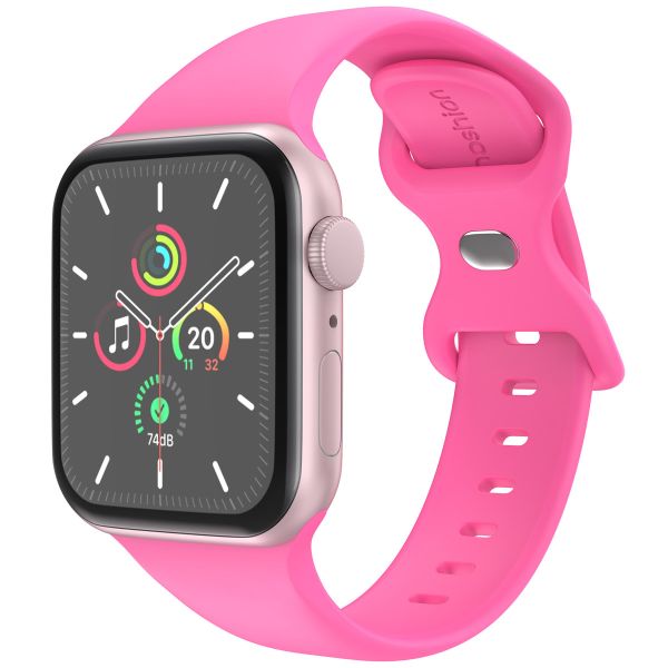 imoshion Siliconen⁺ bandje Apple Watch Series 1-9 / SE - 38/40/41 mm / Series 10 - 42 mm - Barbie Pink - Maat S/M