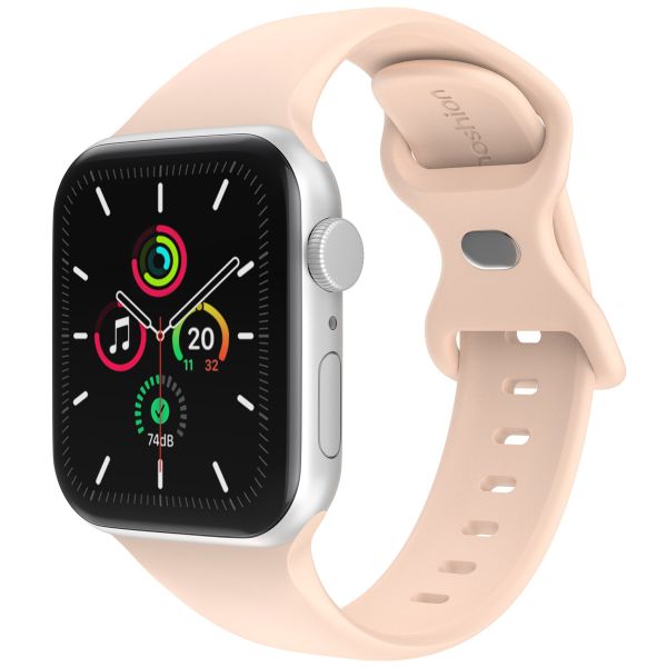 imoshion Siliconen⁺ bandje Apple Watch Series 1-9 / SE - 38/40/41 mm / Series 10 - 42 mm - Sand Pink - Maat S/M