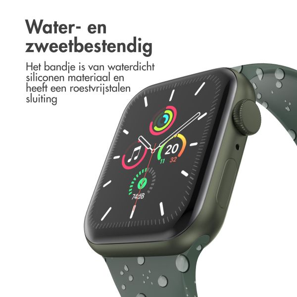 imoshion Siliconen⁺ bandje Apple Watch Series 1-9 / SE - 38/40/41 mm / Series 10 - 42 mm - Olive - Maat S/M