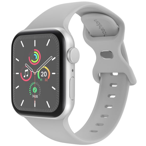 imoshion Siliconen⁺ bandje Apple Watch Series 1-10 / SE / Ultra (2) - 42/44/45/46/49 mm - Fog - Maat M/L