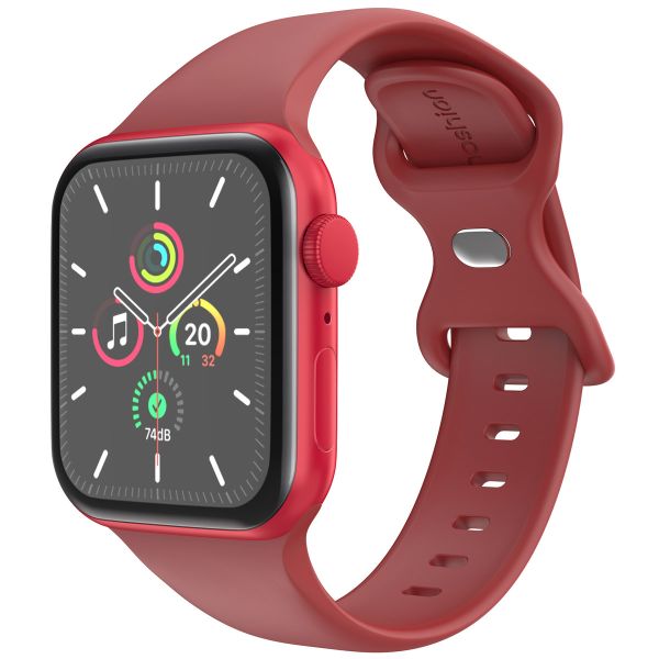 imoshion Siliconen⁺ bandje Apple Watch Series 1-10 / SE / Ultra (2) - 42/44/45/46/49 mm - Wine - Maat M/L