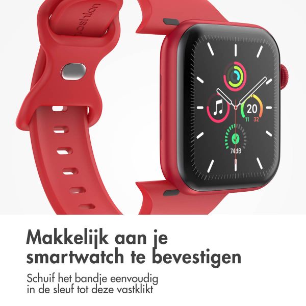 imoshion Siliconen⁺ bandje Apple Watch Series 1-10 / SE / Ultra (2) - 42/44/45/46/49 mm - Rose - Maat M/L