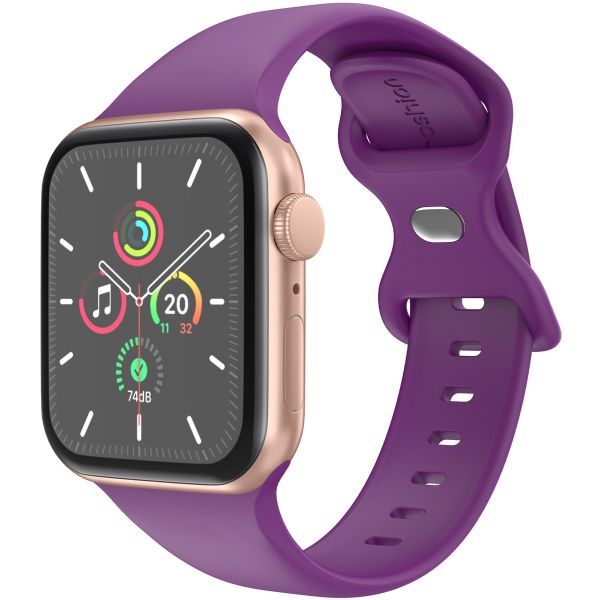 imoshion Siliconen⁺ bandje Apple Watch Series 1-10 / SE / Ultra (2) - 42/44/45/46/49 mm - Purple - Maat M/L