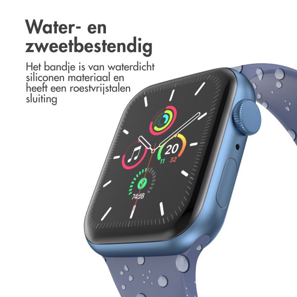 imoshion Siliconen⁺ bandje Apple Watch Series 1-10 / SE / Ultra (2) - 42/44/45/46/49 mm - Navy - Maat M/L