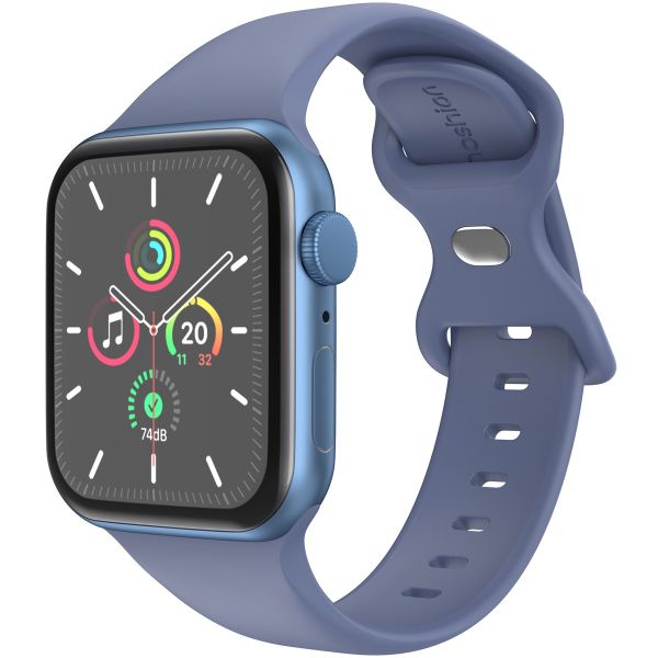 imoshion Siliconen⁺ bandje Apple Watch Series 1-10 / SE / Ultra (2) - 42/44/45/46/49 mm - Navy - Maat M/L