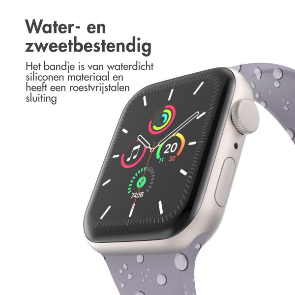 imoshion Siliconen⁺ bandje Apple Watch Series 1-10 / SE / Ultra (2) - 42/44/45/46/49 mm - Lavender - Maat M/L