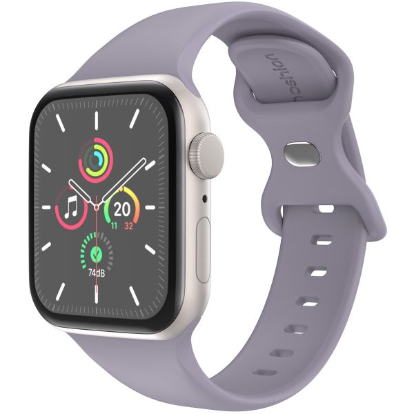 imoshion Siliconen⁺ bandje Apple Watch Series 1-10 / SE / Ultra (2) - 42/44/45/46/49 mm - Lavender - Maat M/L