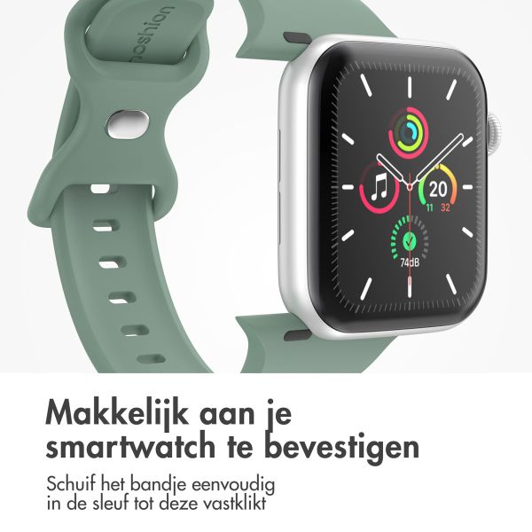 imoshion Siliconen⁺ bandje Apple Watch Series 1-10 / SE / Ultra (2) - 42/44/45/46/49 mm - Pine - Maat M/L