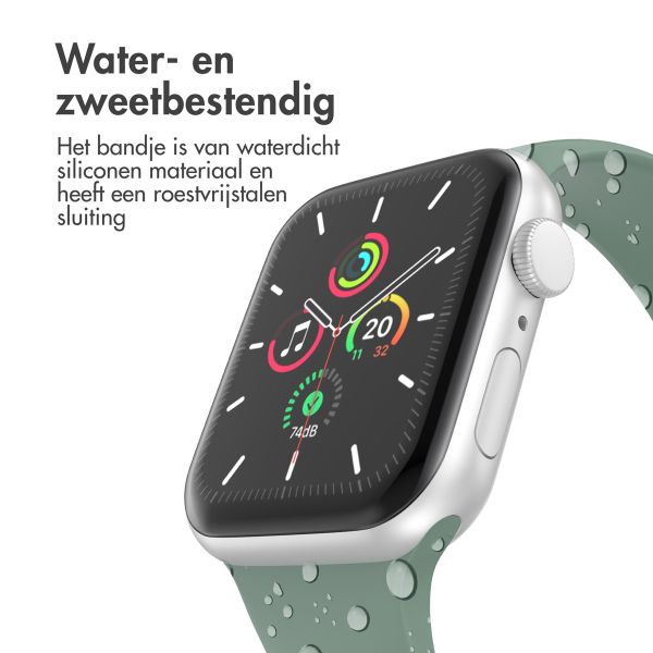 imoshion Siliconen⁺ bandje Apple Watch Series 1-10 / SE / Ultra (2) - 42/44/45/46/49 mm - Pine - Maat M/L