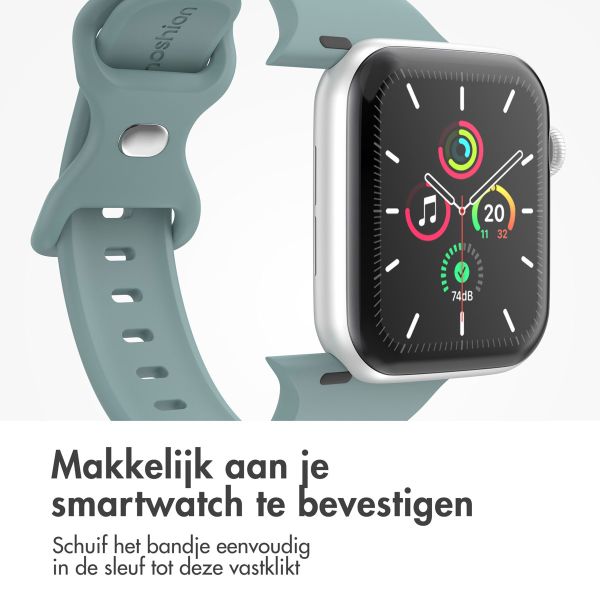 imoshion Siliconen⁺ bandje Apple Watch Series 1-10 / SE / Ultra (2) - 42/44/45/46/49 mm - Cactus - Maat M/L