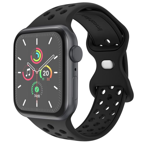 imoshion Sport⁺ bandje Apple Watch Series 1-9 / SE - 38/40/41 mm / Series 10 - 42 mm - Maat S/M - Zwart