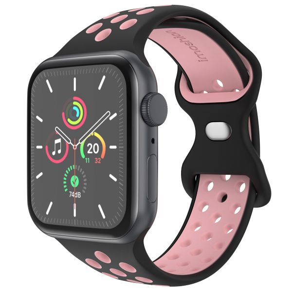 imoshion Sport⁺ bandje Apple Watch Series 1-9 / SE - 38/40/41 mm / Series 10 - 42 mm - Maat S/M - Black Pink