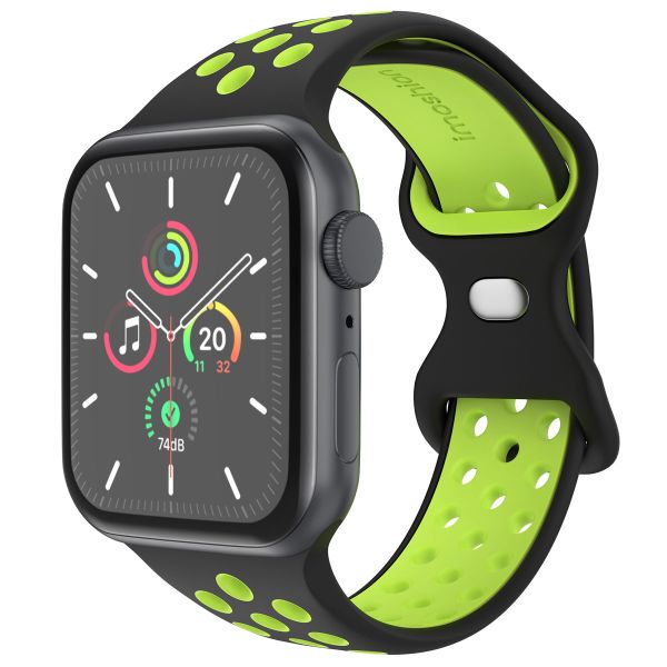 imoshion Sport⁺ bandje Apple Watch Series 1-9 / SE - 38/40/41 mm / Series 10 - 42 mm - Maat S/M - Black Volt