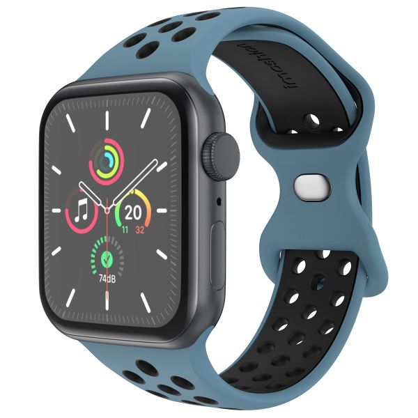 imoshion Sport⁺ bandje Apple Watch Series 1-9 / SE - 38/40/41 mm / Series 10 - 42 mm - Maat S/M - Celestial Teal & Black