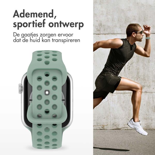 imoshion Sport⁺ bandje Apple Watch Series 1-9 / SE - 38/40/41 mm / Series 10 - 42 mm - Maat S/M - Sage