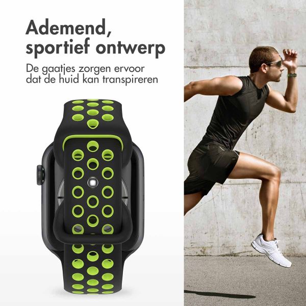 imoshion Sport⁺ bandje Apple Watch Series 1-9 / SE - 38/40/41 mm - Maat M/L - Black Volt