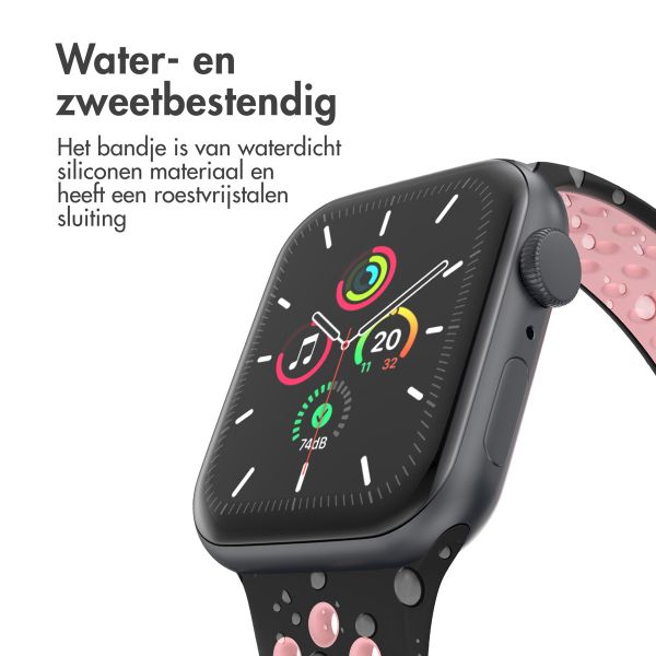imoshion Sport⁺ bandje Apple Watch Series 1-9 / SE / Ultra (2) - 42/44/45/49 mm - Maat S/M - Black Pink
