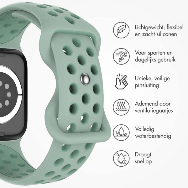 imoshion Sport⁺ bandje Apple Watch Series 1-9 / SE / Ultra (2) - 42/44/45/49 mm - Maat S/M - Sage