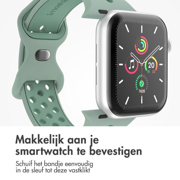 imoshion Sport⁺ bandje Apple Watch Series 1-10 / SE / Ultra (2) - 42/44/45/46/49 mm - Maat M/L - Sage