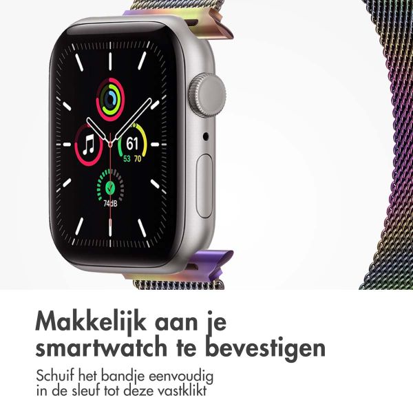 imoshion Milanees magnetisch bandje Apple Watch Series 1-9 / SE - 38/40/41 mm / Series 10 - 42 mm - Maat S - Galaxy