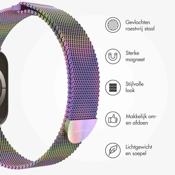 imoshion Milanees magnetisch bandje Apple Watch Series 1-9 / SE - 38/40/41 mm / Series 10 - 42 mm - Maat S - Galaxy