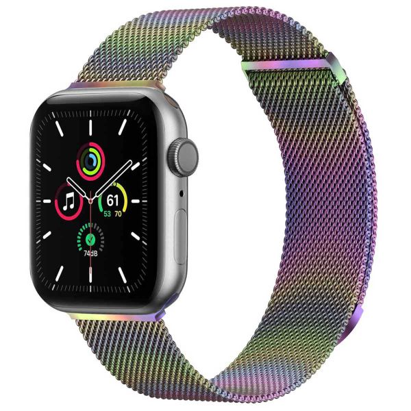 imoshion Milanees magnetisch bandje Apple Watch Series 1-9 / SE - 38/40/41 mm / Series 10 - 42 mm - Maat S - Galaxy