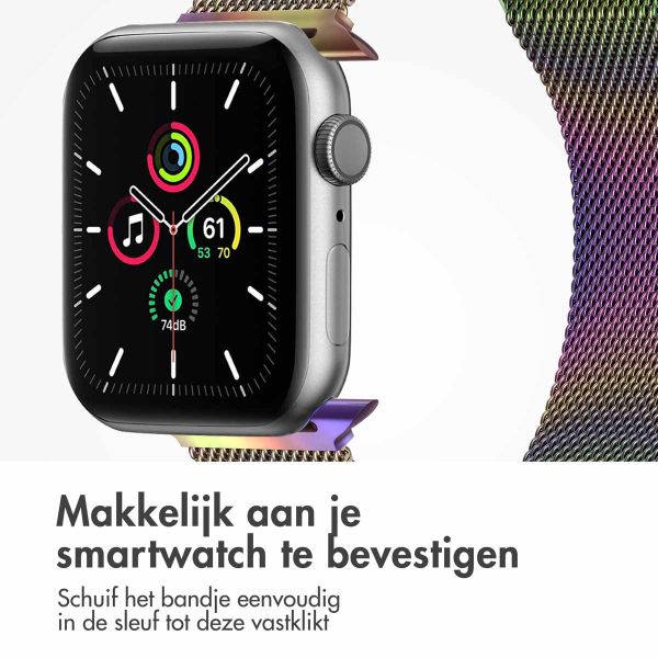 imoshion Milanees magnetisch bandje Apple Watch Series 1-9 / SE - 38/40/41 mm / Series 10 - 42 mm - Maat M - Galaxy