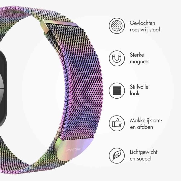 imoshion Milanees magnetisch bandje Apple Watch Series 1-9 / SE - 38/40/41 mm / Series 10 - 42 mm - Maat M - Galaxy