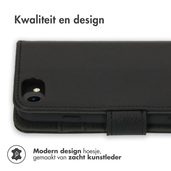 imoshion Luxe Bookcase iPhone SE (2022 / 2020) / 8 / 7 / 6(s) - Zwart