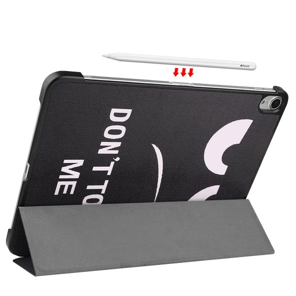imoshion Design Trifold Bookcase iPad Air 11 inch (2024) M2 / Air 5 (2022) / Air 4 (2020) - Don't Touch