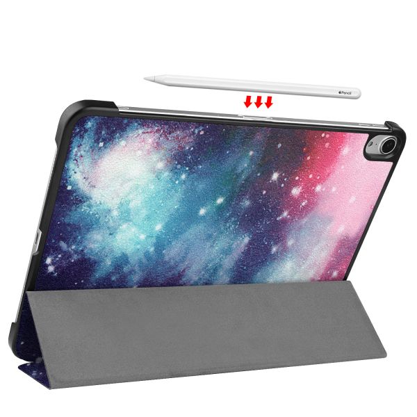 imoshion Design Trifold Bookcase iPad Air 11 inch (2024) M2 / Air 5 (2022) / Air 4 (2020) - Space Design