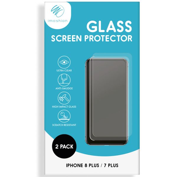 imoshion Screenprotector Gehard Glas 2 pack iPhone 8 Plus / 7 Plus