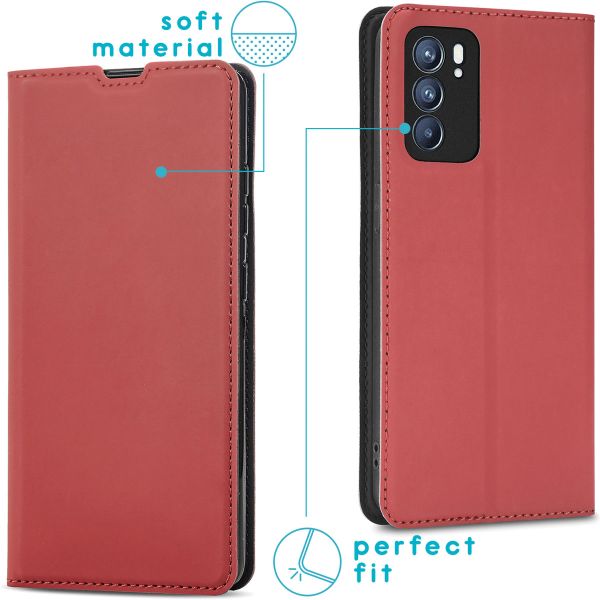 imoshion Slim Folio Bookcase Oppo Reno 6 5G - Rood