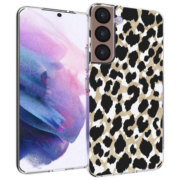 imoshion Design hoesje Samsung Galaxy S22 - Luipaard / Zwart