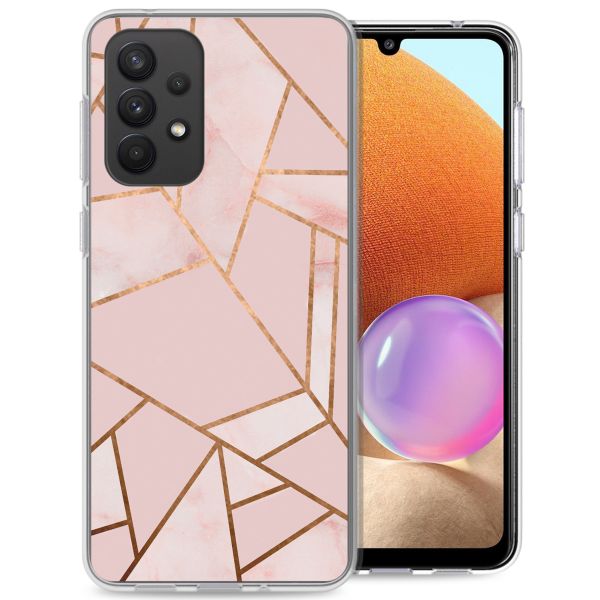 imoshion Design hoesje Samsung Galaxy A33 - Grafisch Koper / Roze