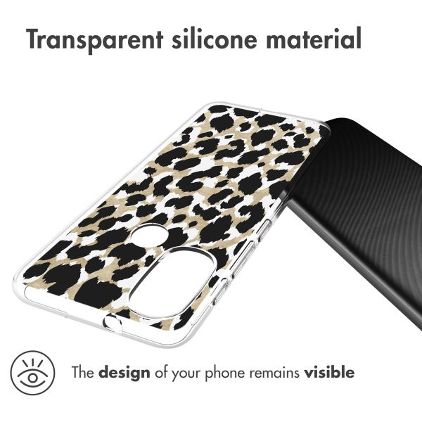 imoshion Design hoesje Motorola Moto E30 / E40 - Luipaard / Zwart