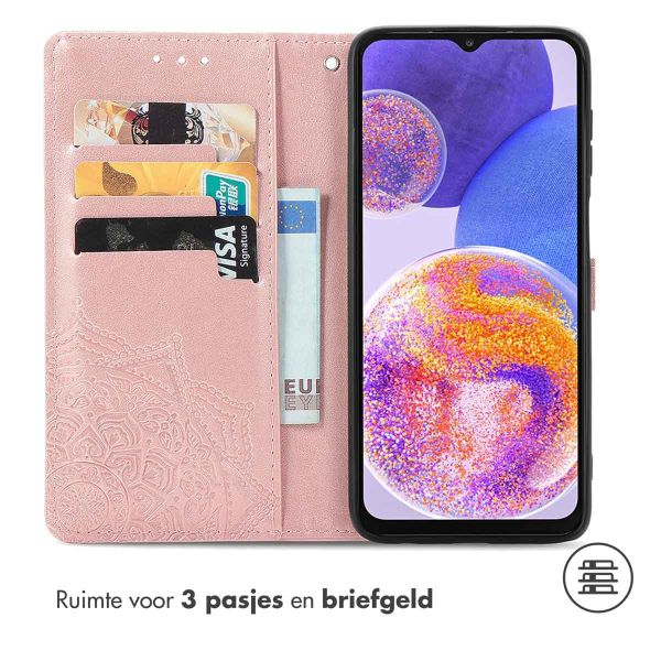 imoshion Mandala Bookcase Samsung Galaxy A23 (5G) - Rosé Goud