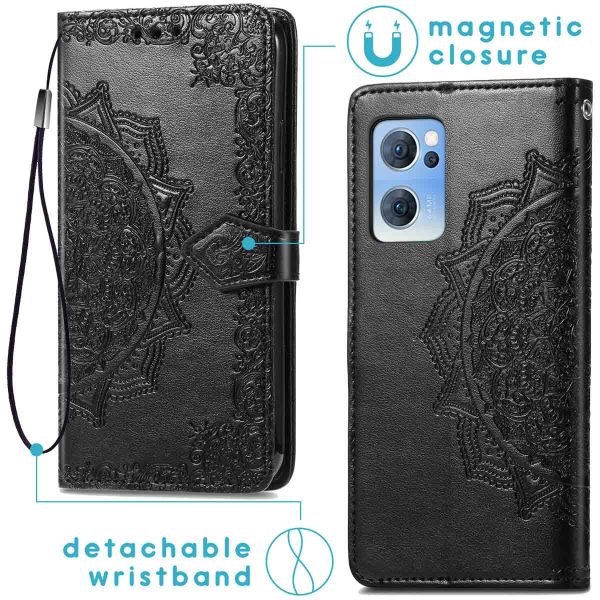 imoshion Mandala Bookcase Oppo Find X5 Lite 5G - Zwart