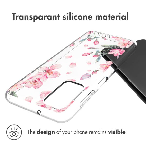imoshion Design hoesje Samsung Galaxy A13 (4G) - Bloem - Roze