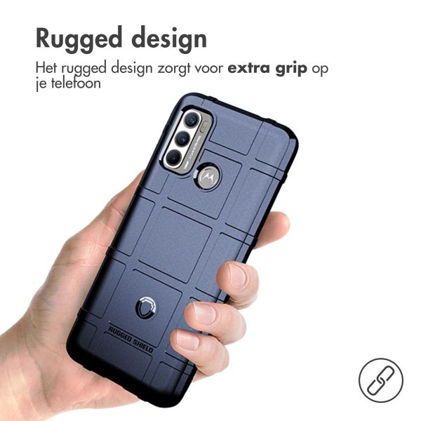 imoshion Rugged Shield Backcover Motorola Moto G60 - Donkerblauw