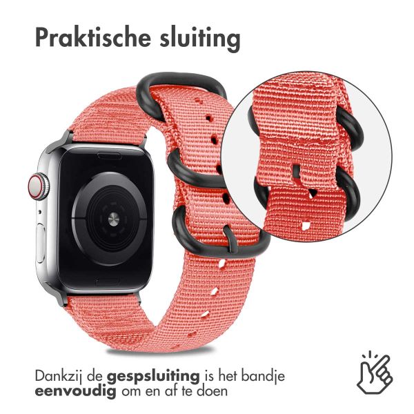 imoshion Nylon bandje Apple Watch Series 1-9 / SE - 38/40/41 mm / Series 10 - 42 mm - Roze