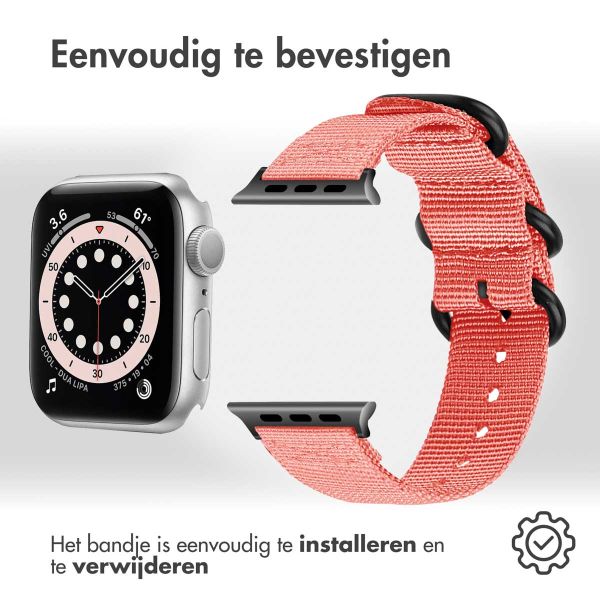 imoshion Nylon bandje Apple Watch Series 1-9 / SE - 38/40/41 mm / Series 10 - 42 mm - Roze