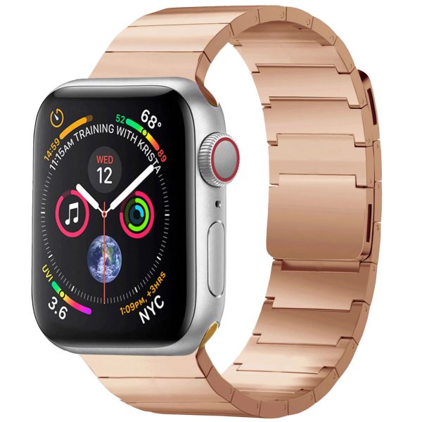 Selencia Stalen magnetisch bandje Apple Watch Series 1-9 / SE - 38/40/41 mm / Series 10 - 42 mm - Rosé Goud