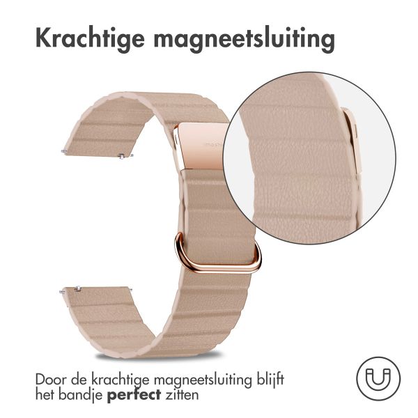 imoshion Magnetisch lederen bandje - Universeel 20 mm aansluiting - Beige