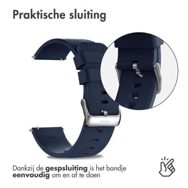 imoshion Siliconen bandje - Universeel 22 mm aansluiting - Donkerblauw