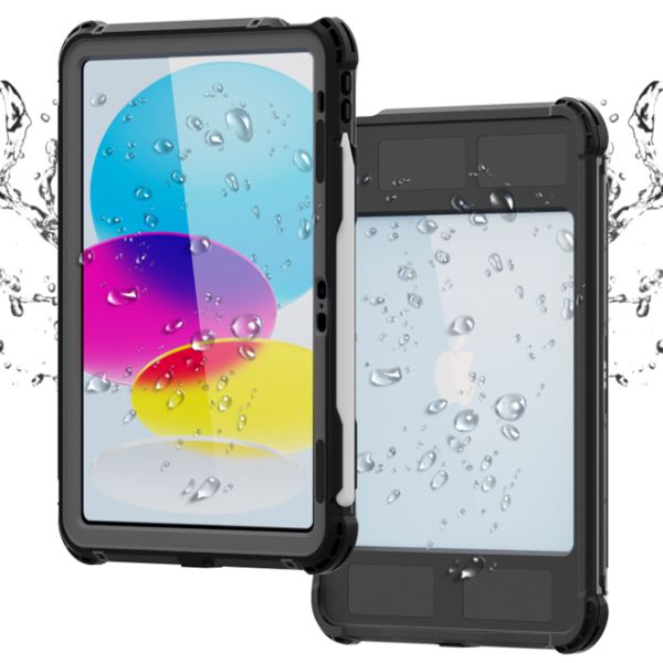 Redpepper Waterproof Backcase iPad 10 (2022) 10.9 inch - Zwart