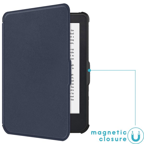 imoshion Slim Soft Case Sleepcover Kobo Clara 2E / Tolino Shine 4 - Donkerblauw