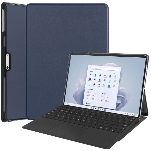 imoshion Trifold Bookcase Microsoft Surface Pro 9 / Pro 10 - Donkerblauw