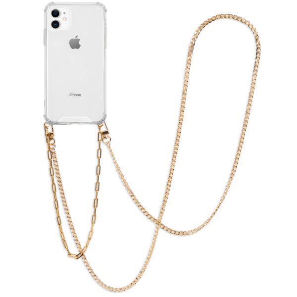 imoshion Backcover met koord + armband - Ketting iPhone 11 - Goud