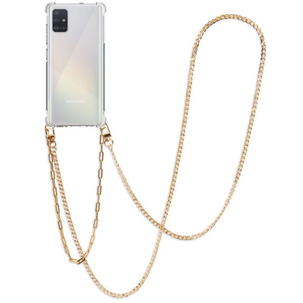 imoshion Backcover met koord + armband - Ketting Galaxy A51 - Goud